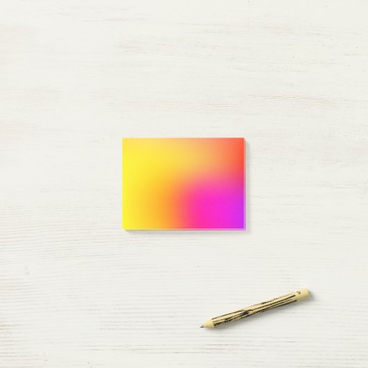 Neon Gelb und Rosa Post-it Klebezettel (Auf Schreibtisch)