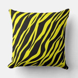 Neon Gelb Zebrastreifen Kissen