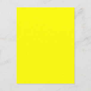 Neon-gelber Hexencode FFFF01 Postkarte