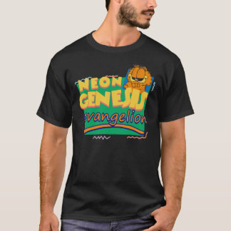 Neon Genesis Evangelion trifft Garfield und Freund T-Shirt
