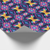 Neon Geometric Abstraction Geschenkpapier (Ecke)