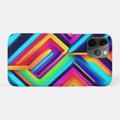 Neon Geometric Abstrakt Art Case-Mate iPhone Hülle (Rückseite (Horizontal))