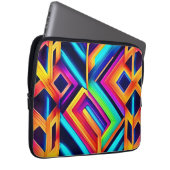 Neon Geometric Abstrakt Art Laptopschutzhülle (Vorne Rechts)