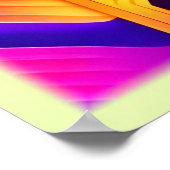 Neon Geometric Abstrakt Art Poster (Ecke)