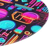 Neon Geometric Abstrakt Schneidebrett (Ecke)