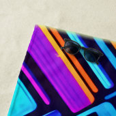 Neon Geometric Abstrakt Strandtuch (Beispiel)