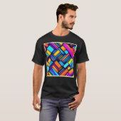 Neon Geometric Abstrakt T-Shirt (Vorne ganz)
