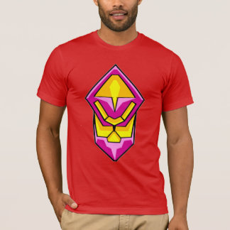 "Neon Geometric Cybercore Symbol - Futuristischer T-Shirt