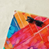 Neon Geometric Dreamscape Strandtuch (Beispiel)