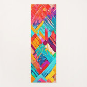Neon Geometric Dreamscape Yogamatte (Vorderseite)