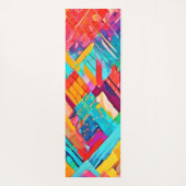 Neon Geometric Dreamscape Yogamatte (Rückseite)