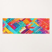 Neon Geometric Dreamscape Yogamatte (Vorderseite (Horizontal))