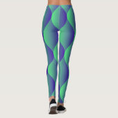 Neon Geometric: Lebhaftes, blendendes Muster. Leggings (Rückseite)