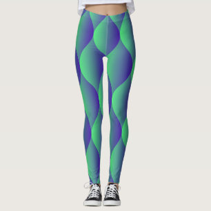 Neon Geometric: Lebhaftes, blendendes Muster. Leggings