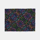 Neon-Geometrie-Muster-Decke Fleecedecke (Vorderseite (Horizontal))