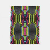 Neon-Geometrie-Muster-Decke Fleecedecke (Vorderseite)