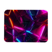Neon-Geometrisches-Abstraktes-Futuristisches-Cyber Magnet (Horizontal)