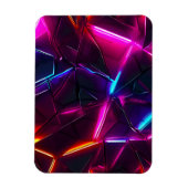 Neon-Geometrisches-Abstraktes-Futuristisches-Cyber Magnet (Vertikal)