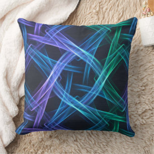 Neon-gewebte Lichtbänder Abstract Fusion Design Kissen