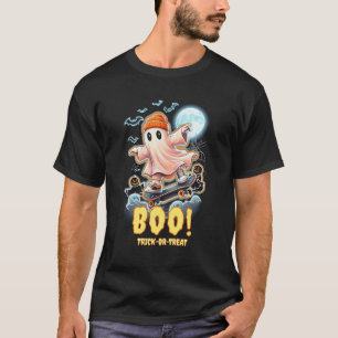 Neon Ghost Boo Halloween Trick oder Treat T-Shirt