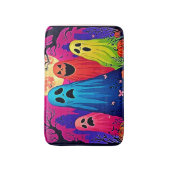 Neon Ghosts' Halloween-Party Design Badematte (Vorderseite Vertikal)