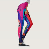 Neon Ghosts' Halloween-Party Design Leggings (Rechts)