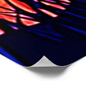 Neon Ghosts' Halloween-Party Design Poster (Ecke)