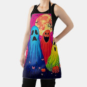 Neon Ghosts' Halloween-Party Design Schürze (InSitu)