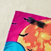 Neon Ghosts' Halloween-Party Design Strandtuch (Beispiel)