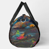 Neon Ghosts in einer Spuk Fantasielandschaft Duffle Bag (Rechts)