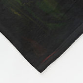 Neon Ghosts in einer Spuk Fantasielandschaft Fleecedecke (Ecke)