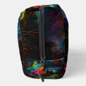 Neon Ghosts in einer Spuk Fantasielandschaft Waschbeutel (Rechts)