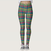Neon Gingham Leggings (Vorderseite)