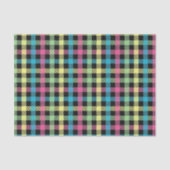 Neon Gingham Seidenpapier (Vorderseite)