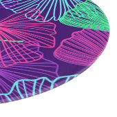 Neon Gingko Verlasse: Helle Blüte. Schneidebrett (Ecke)