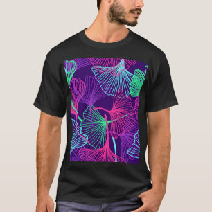 Neon Gingko Verlasse: Helle Blüte. T-Shirt