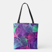 Neon Gingko Verlasse: Helle Blüte. Tasche (Rückseite)