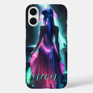 Neon Girl Mit Monogramm Case- Mate iPhone 16 Plus Hülle