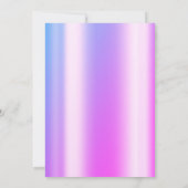 Neon Girls Night Out 30th Birthday Party   Einladung (Rückseite)