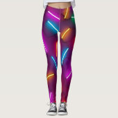 Neon-Glanz Leggings (Vorderseite)