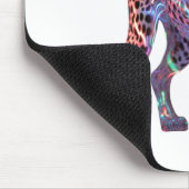 Neon Glas Gepard Kunst – Bunte Energie Geschwindig Mousepad (Ecke)
