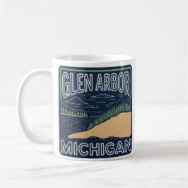 Neon Glen Arbor Michigan Kaffeetasse