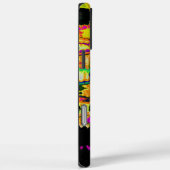 Neon Glitch Abstrakt Art Poster Print Case-Mate iPhone Hülle (Rückseite / Rechts)