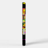 Neon Glitch Abstrakt Art Poster Print Case-Mate iPhone Hülle (Rückseite / Rechts)