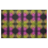 Neon Glitch Abstrakt Art Poster Print Stoff (Fat Quarter (45,7 x 55,9 cm))