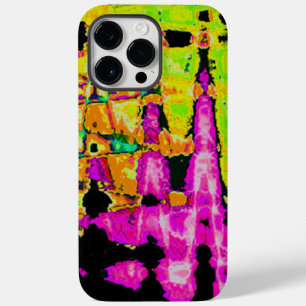 Neon Glitch Abstraktes Kunstposter Druck Case-Mate iPhone Hülle