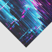 Neon-Glitch-Datenstrom-Abstrakt Seidenpapier (Ausschnitt)