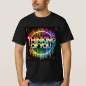 Neon Glitch denkt an You Mens Tshirt (Vorderseite)