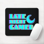 Neon-Glitch-Gamer-Mausepad | Synthwave-PC-Setup Mousepad (Mit Mouse)