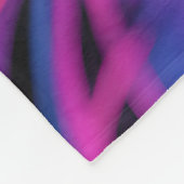 Neon-Glitter-Blumenmuster Fleecedecke (Ecke)